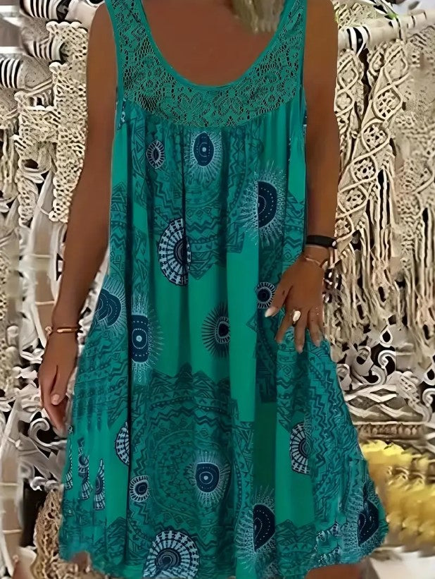 VANESSA - VESTIDO TALLE PLUS ESTILO BOHEMIO